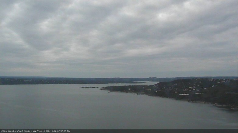 Lake Travis webcam, November 10, 2018 2:00 PM CT