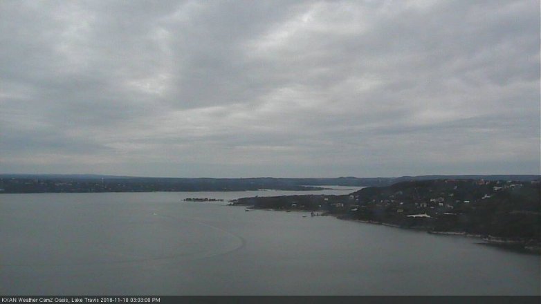 Lake Travis webcam, November 10, 2018 2:05 PM CT