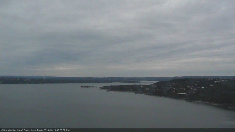 Lake Travis webcam, November 10, 2018 2:30 PM CT