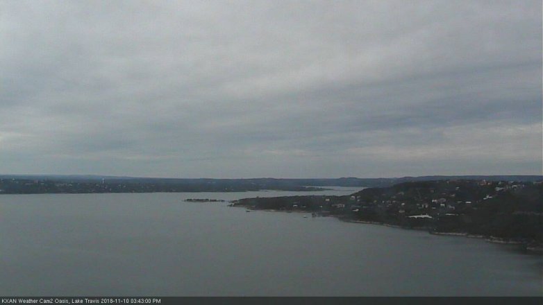 Lake Travis webcam, November 10, 2018 2:45 PM CT