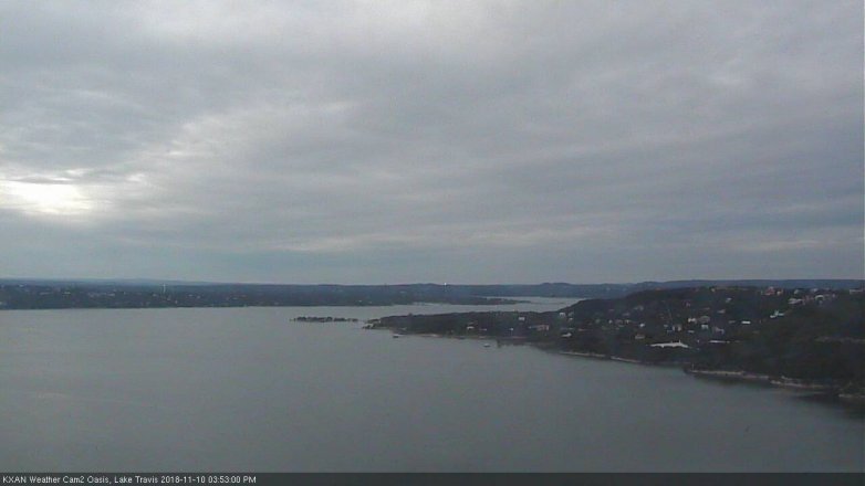 Lake Travis webcam, November 10, 2018 2:55 PM CT