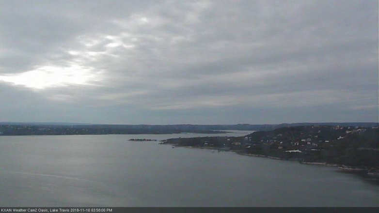 Lake Travis webcam, November 10, 2018 3:00 PM CT