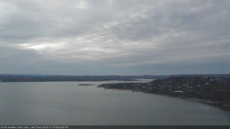Lake Travis webcam, November 10, 2018 3:05 PM CT