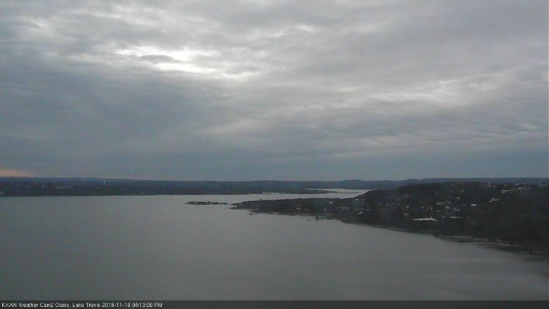 Lake Travis webcam, November 10, 2018 3:15 PM CT