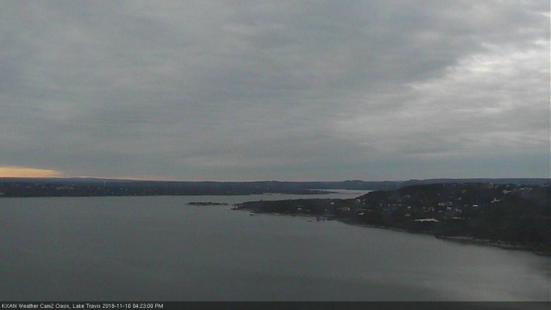 Lake Travis webcam, November 10, 2018 3:25 PM CT