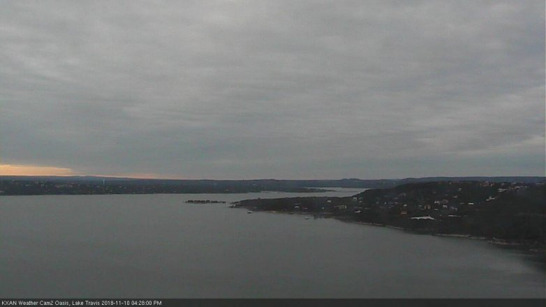 Lake Travis webcam, November 10, 2018 3:30 PM CT