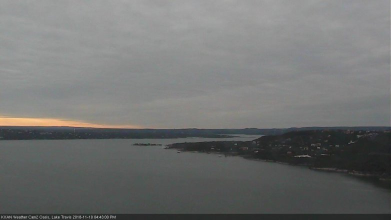 Lake Travis webcam, November 10, 2018 3:45 PM CT