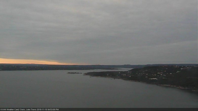 Lake Travis webcam, November 10, 2018 3:55 PM CT