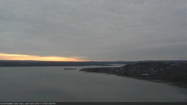 Lake Travis webcam, November 10, 2018 4:15 PM CT
