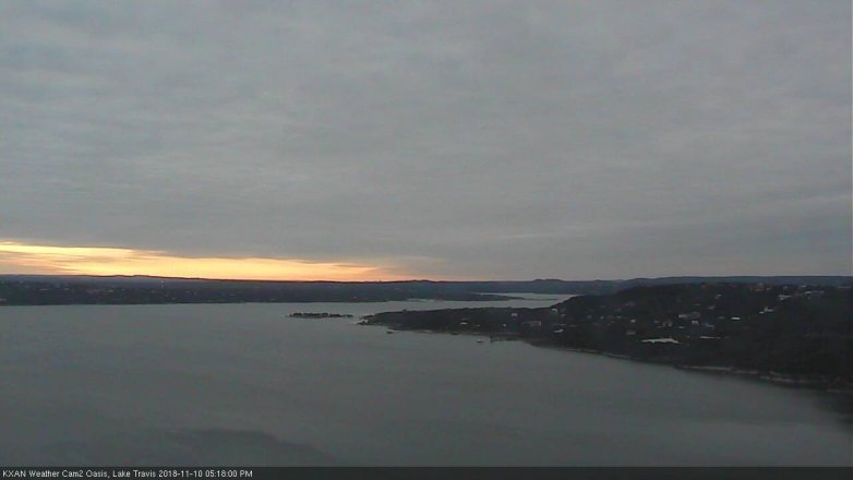 Lake Travis webcam, November 10, 2018 4:20 PM CT