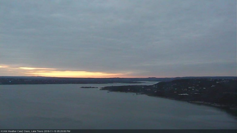 Lake Travis webcam, November 10, 2018 4:30 PM CT