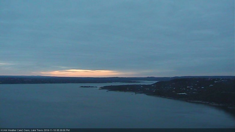 Lake Travis webcam, November 10, 2018 4:40 PM CT