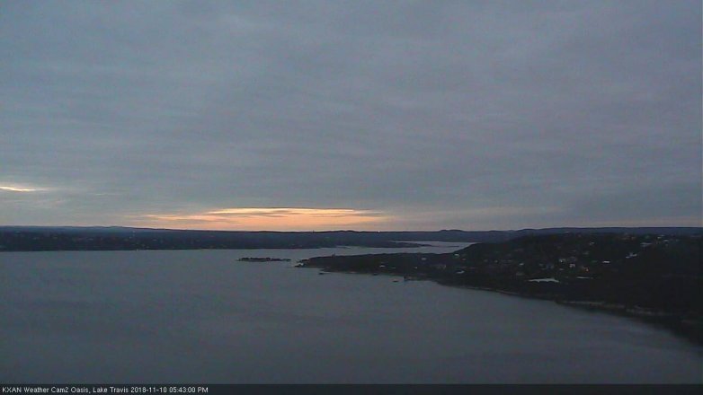 Lake Travis webcam, November 10, 2018 4:45 PM CT