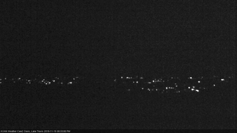 Lake Travis webcam, November 10, 2018 7:35 PM CT
