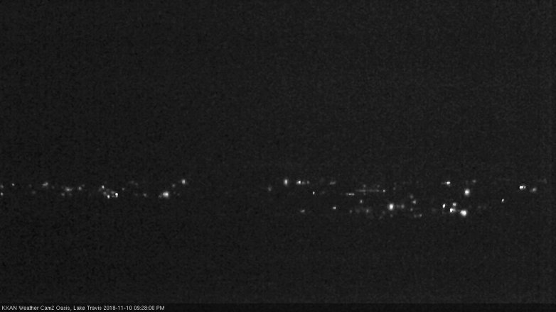 Lake Travis webcam, November 10, 2018 8:30 PM CT