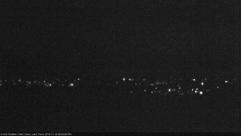 Lake Travis webcam, November 10, 2018 8:45 PM CT