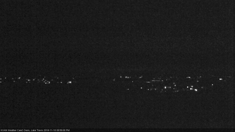 Lake Travis webcam, November 10, 2018 9:00 PM CT