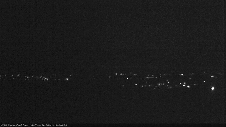 Lake Travis webcam, November 10, 2018 9:10 PM CT
