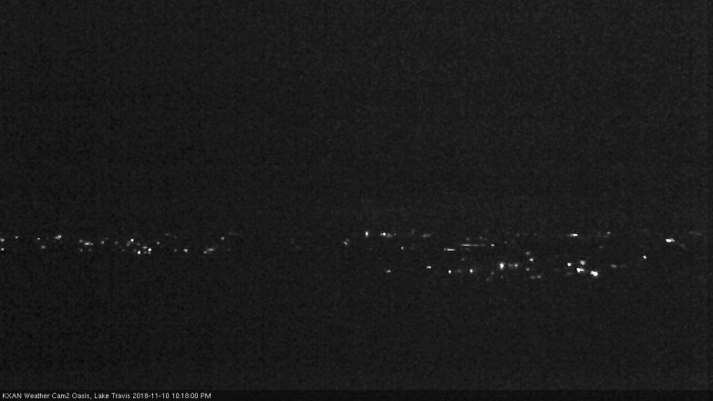 Lake Travis webcam, November 10, 2018 9:20 PM CT