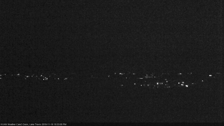 Lake Travis webcam, November 10, 2018 9:35 PM CT