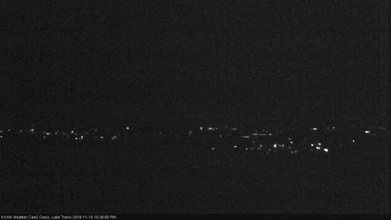 Lake Travis webcam, November 10, 2018 9:40 PM CT
