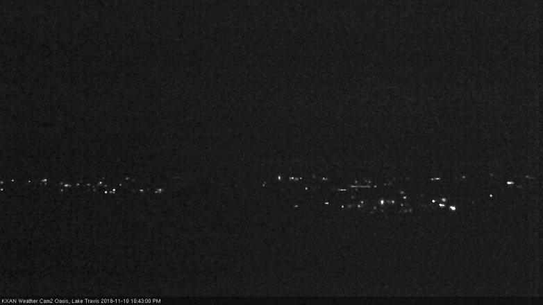 Lake Travis webcam, November 10, 2018 9:45 PM CT