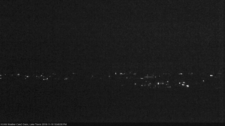 Lake Travis webcam, November 10, 2018 9:50 PM CT
