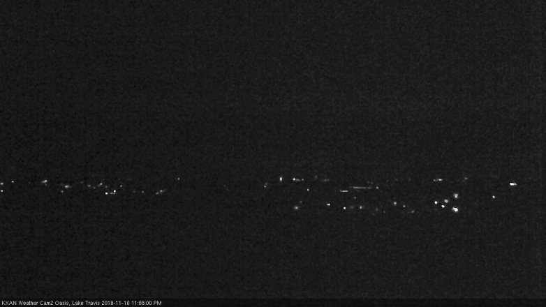 Lake Travis webcam, November 10, 2018 10:10 PM CT