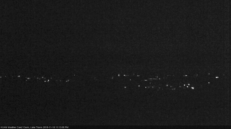 Lake Travis webcam, November 10, 2018 10:15 PM CT
