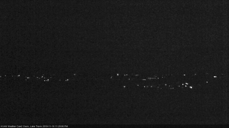 Lake Travis webcam, November 10, 2018 10:30 PM CT