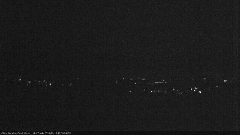 Lake Travis webcam, November 10, 2018 10:35 PM CT