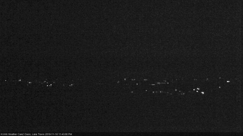 Lake Travis webcam, November 10, 2018 10:45 PM CT