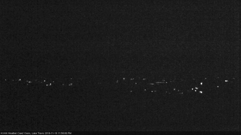 Lake Travis webcam, November 10, 2018 11:00 PM CT