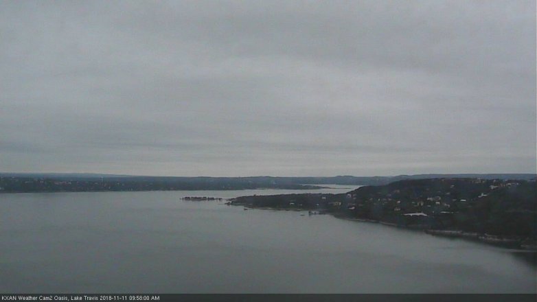 Lake Travis webcam, November 11, 2018 9:00 AM CT