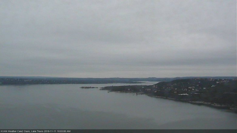 Lake Travis webcam, November 11, 2018 9:05 AM CT