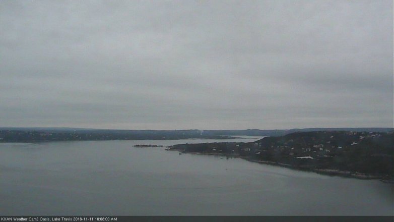 Lake Travis webcam, November 11, 2018 9:10 AM CT