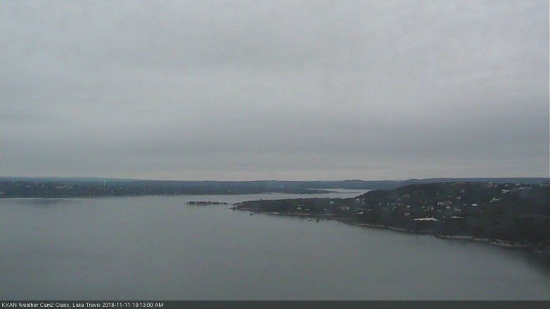 Lake Travis webcam, November 11, 2018 9:15 AM CT
