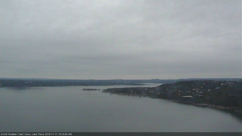 Lake Travis webcam, November 11, 2018 9:20 AM CT