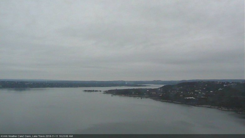 Lake Travis webcam, November 11, 2018 9:25 AM CT