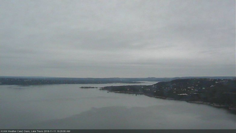 Lake Travis webcam, November 11, 2018 9:30 AM CT
