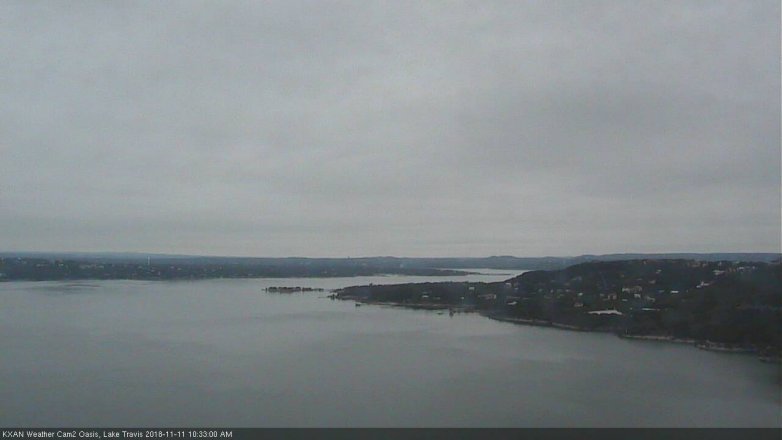 Lake Travis webcam, November 11, 2018 9:35 AM CT