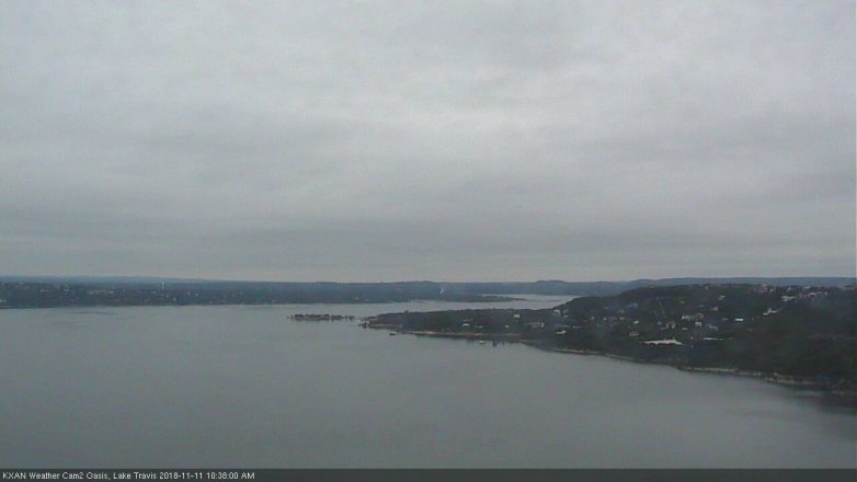 Lake Travis webcam, November 11, 2018 9:40 AM CT