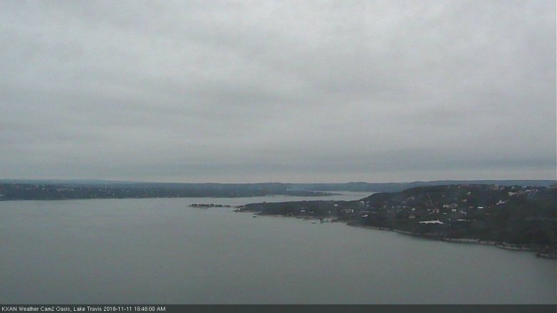 Lake Travis webcam, November 11, 2018 9:50 AM CT