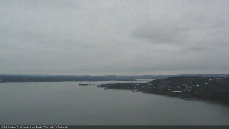Lake Travis webcam, November 11, 2018 9:55 AM CT