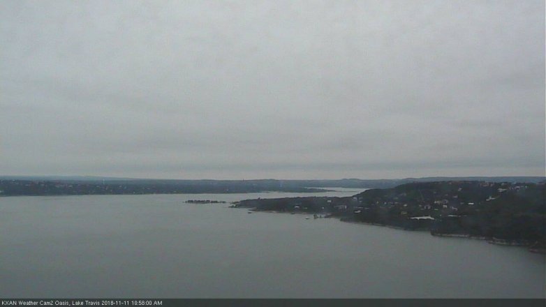Lake Travis webcam, November 11, 2018 10:00 AM CT