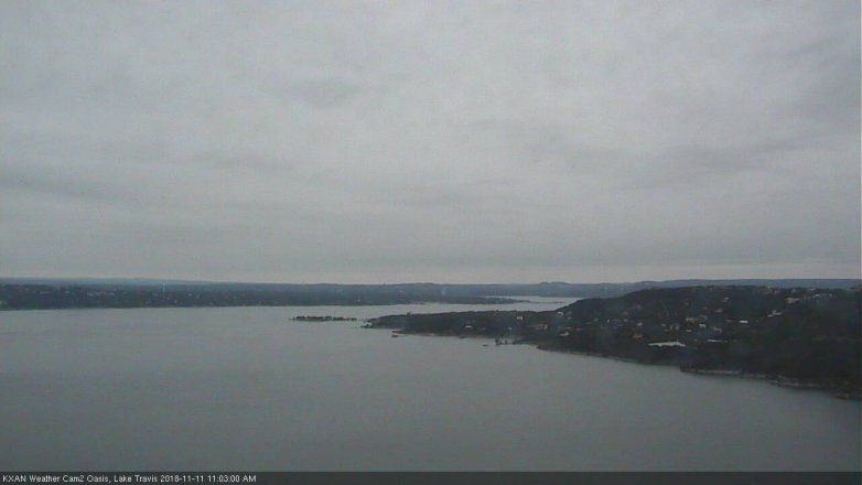 Lake Travis webcam, November 11, 2018 10:05 AM CT