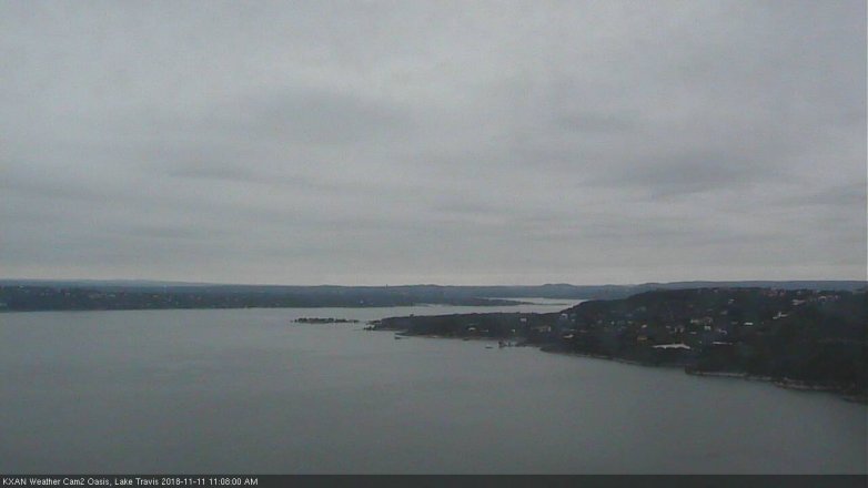 Lake Travis webcam, November 11, 2018 10:10 AM CT