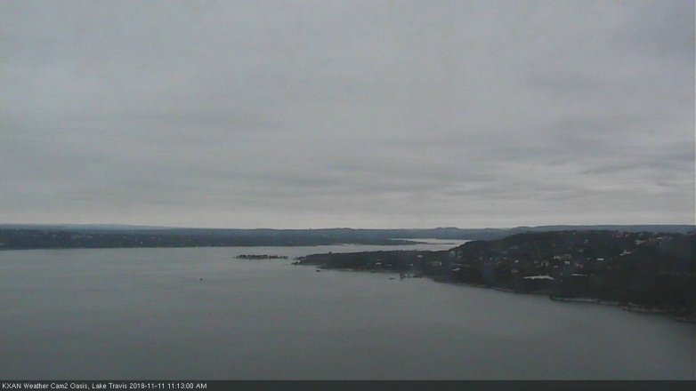 Lake Travis webcam, November 11, 2018 10:15 AM CT