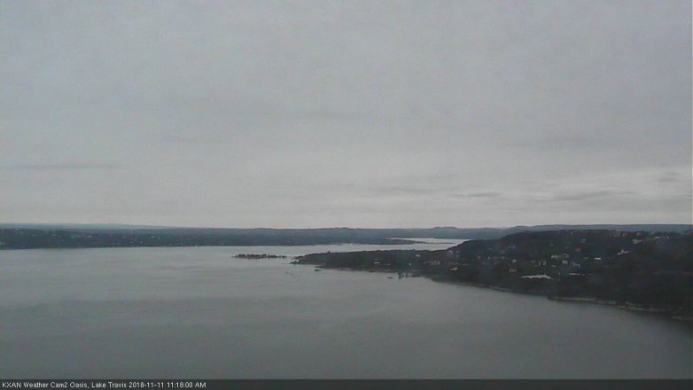 Lake Travis webcam, November 11, 2018 10:20 AM CT