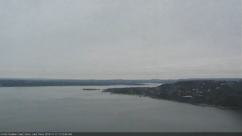 Lake Travis webcam, November 11, 2018 10:25 AM CT